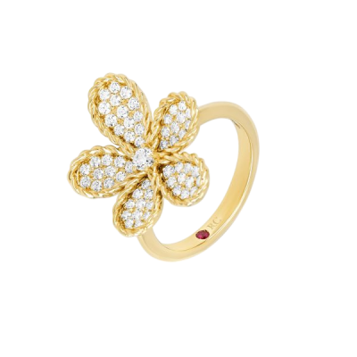 JASMINE RING YG WITH DIAM#59 & RUBY S15